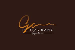 Initial GO signature logo template vector. Hand drawn Calligraphy lettering Vector illustration.