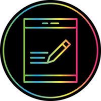 Pen Tablet Vector Icon Design