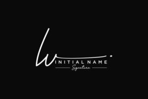 Initial LV signature logo template vector. Hand drawn Calligraphy lettering Vector illustration.