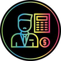 Accountant Vector Icon Design