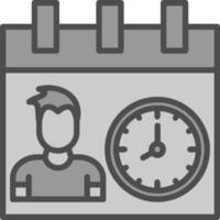 diseño de icono de vector de horas de trabajo