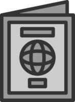 diseño de icono de vector de pasaporte