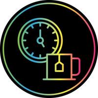 diseño de icono de vector de tiempo de té