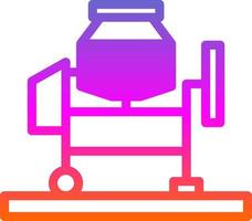 Concrete Mixer Vector Icon Design