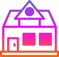 Bungalow Vector Icon Design