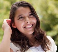 Cute Happy Girl in the Park photo