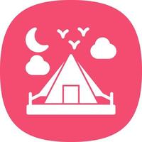 diseño de icono de vector de camping