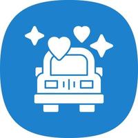 Wedding Car Vector Icon Design