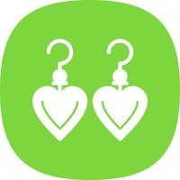 Earrings Vector Icon Design