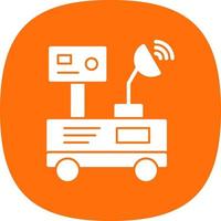 Mars Rover Vector Icon Design