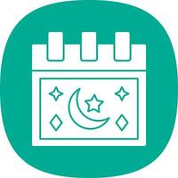Ramadan Calendar Vector Icon Design
