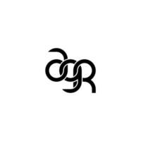 Letters AGR Logo Simple Modern Clean vector