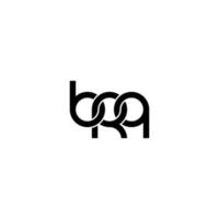 letras brq logo simple moderno limpio vector