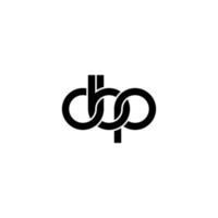 letras dbp logo simple moderno limpio vector