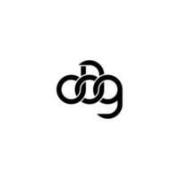 Letters DAG Logo Simple Modern Clean vector