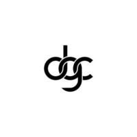 letras dgc logo simple moderno limpio vector