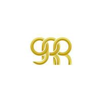 Letters GRR Logo Simple Modern Clean vector