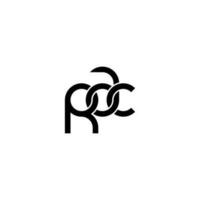 Letters RAC Logo Simple Modern Clean vector