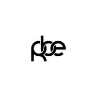 Letters RBE Logo Simple Modern Clean vector