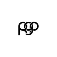 Letters RGP Logo Simple Modern Clean vector