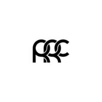 Letters RRC Logo Simple Modern Clean vector
