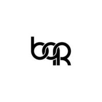 Letters BQR Logo Simple Modern Clean vector