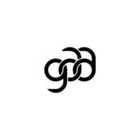Letters GAA Logo Simple Modern Clean vector