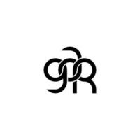 Letters GAR Logo Simple Modern Clean vector