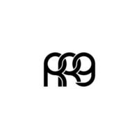 Letters RRG Logo Simple Modern Clean vector