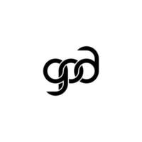 Letters GPA Logo Simple Modern Clean vector