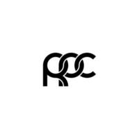 Letters RPC Logo Simple Modern Clean vector