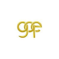 Letters GQE Logo Simple Modern Clean vector