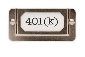 401k File Drawer Label photo