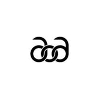 Letters AOA Logo Simple Modern Clean vector