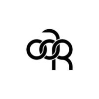 Letters OAR Logo Simple Modern Clean vector