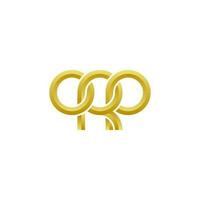 Letters ORP Logo Simple Modern Clean vector