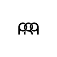Letters PRQ Logo Simple Modern Clean vector
