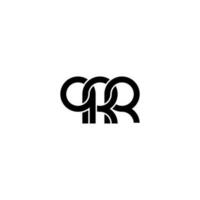 Letters QRR Logo Simple Modern Clean vector