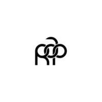 Letters RAP Logo Simple Modern Clean vector
