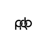 Letters PRB Logo Simple Modern Clean vector
