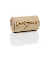 Gewurztraminer Wine Cork with on White photo
