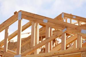 Abstract of Home Framing Construction Site photo