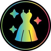 diseño de icono de vector de vestido de novia