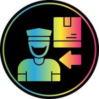 Delivery Boy Vector Icon Design