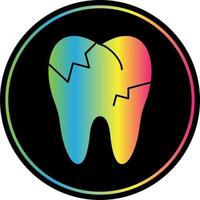 Decayed Teeth Vector Icon Design