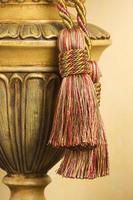 Lamp on Table with Tassel photo