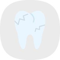 diseño de icono de vector de dientes cariados