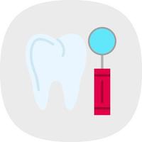 diseño de icono de vector de espejo de dentista