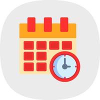 Time ANd Date Vector Icon Design