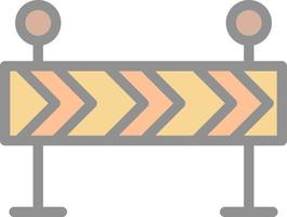Barricade Vector Icon Design